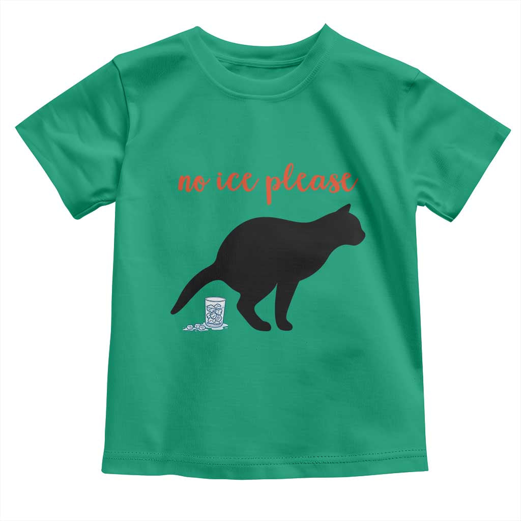 No Ice Please Toddler T Shirt Funny Cat Abolish ICE Meme TS14 Irish Green Print Your Wear