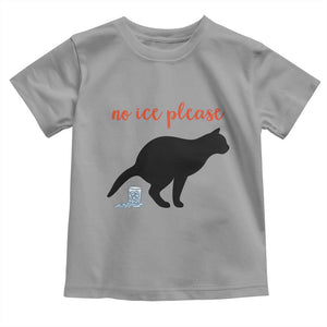 No Ice Please Toddler T Shirt Funny Cat Abolish ICE Meme TS14 Sport Gray Print Your Wear