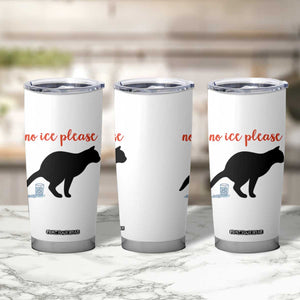 No Ice Please Tumbler Cup Funny Cat Abolish ICE Meme TS14 Print Your Wear