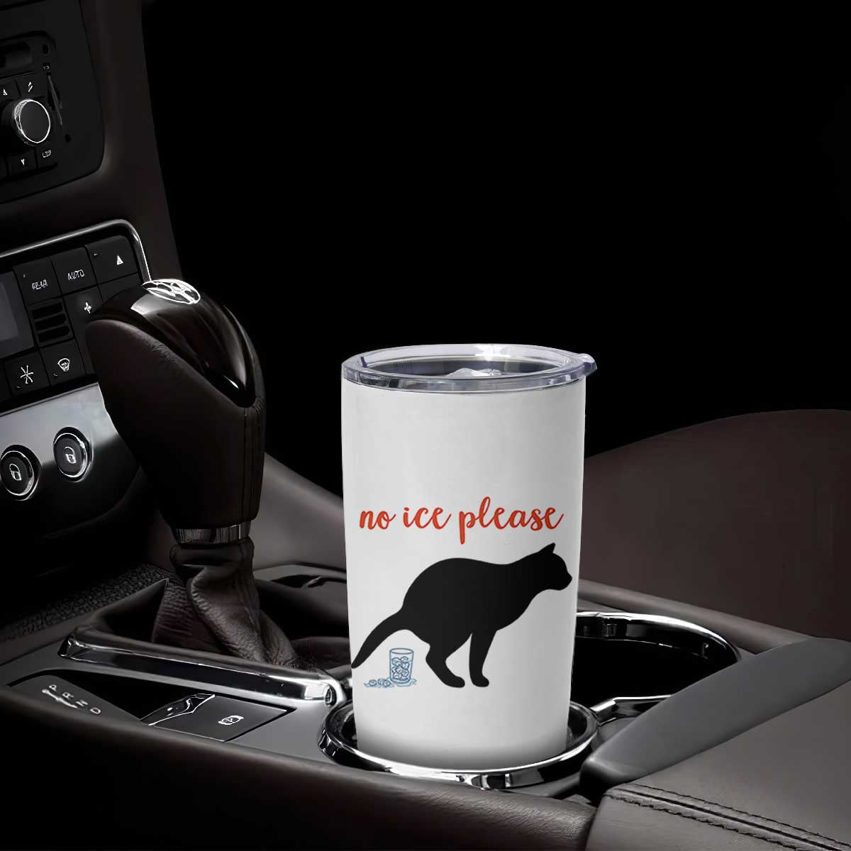 No Ice Please Tumbler Cup Funny Cat Abolish ICE Meme TS14 Print Your Wear