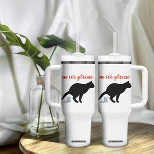 No Ice Please Tumbler With Handle Funny Cat Abolish ICE Meme TS14 Print Your Wear