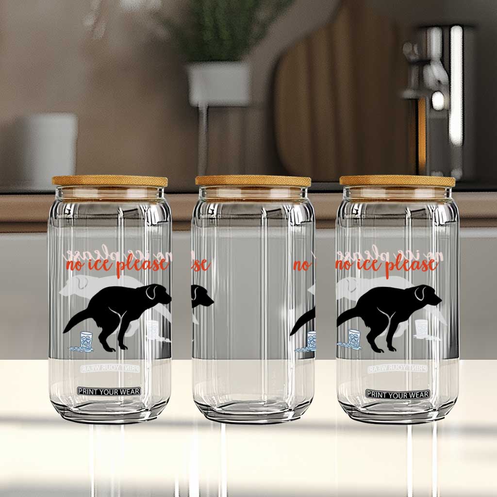 No Ice Please Glass Can Funny Dog Anti ICE Meme TS14 Print Your Wear