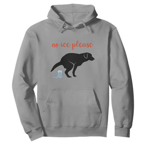 No Ice Please Hoodie Funny Dog Anti ICE Meme TS14 Sport Gray Print Your Wear