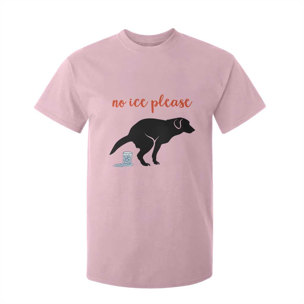 No Ice Please T Shirt For Kid Funny Dog Anti ICE Meme TS14 Light Pink Print Your Wear