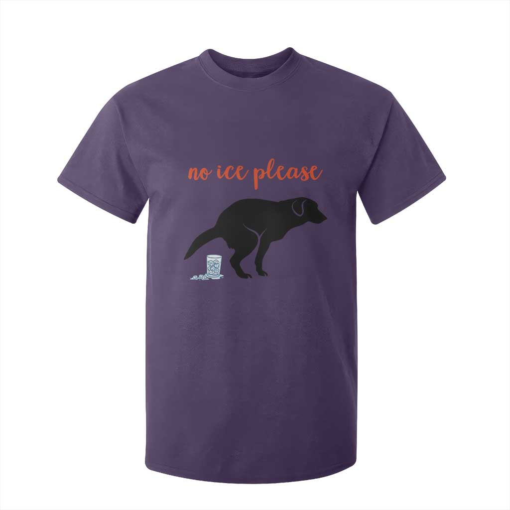 No Ice Please T Shirt For Kid Funny Dog Anti ICE Meme TS14 Purple Print Your Wear