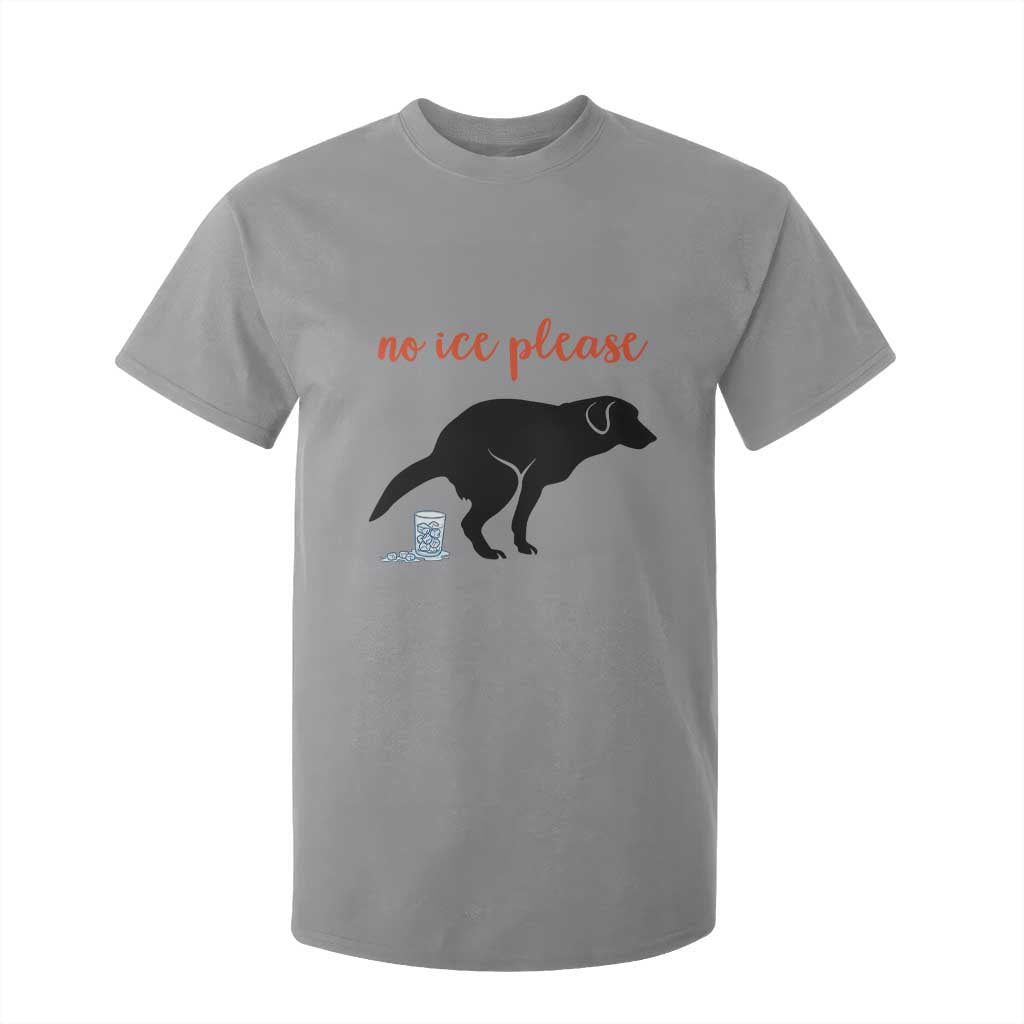 No Ice Please T Shirt For Kid Funny Dog Anti ICE Meme TS14 Sport Gray Print Your Wear