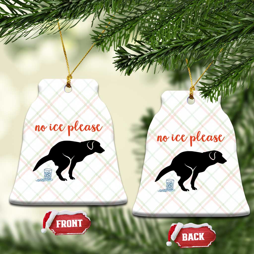 No Ice Please Ceramic Ornament Funny Dog Anti ICE Meme TS14 Print Your Wear