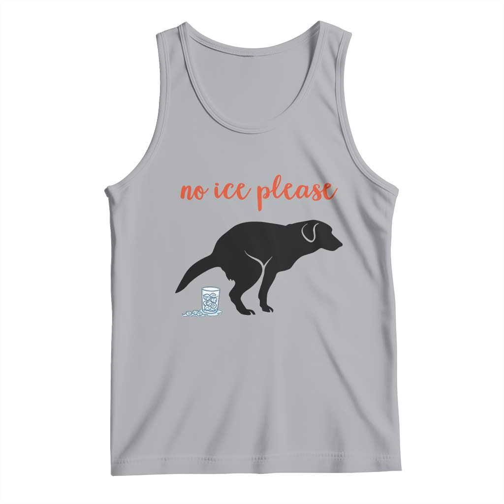 No Ice Please Tank Top Funny Dog Anti ICE Meme TS14 Athletic Heather Print Your Wear
