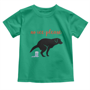 No Ice Please Toddler T Shirt Funny Dog Anti ICE Meme TS14 Irish Green Print Your Wear