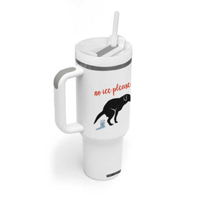 No Ice Please Tumbler With Handle Funny Dog Anti ICE Meme TS14 Print Your Wear
