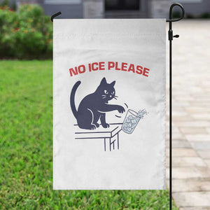 No Ice Please Garden Flag Funny Cat Anti ICE Meme TS14 Print Your Wear