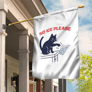 No Ice Please Garden Flag Funny Cat Anti ICE Meme TS14 Print Your Wear