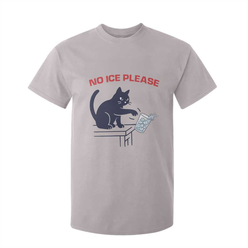 No Ice Please T Shirt For Kid Funny Cat Anti ICE Meme TS14 Ice Gray Print Your Wear