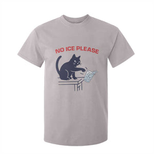 No Ice Please T Shirt For Kid Funny Cat Anti ICE Meme TS14 Ice Gray Print Your Wear