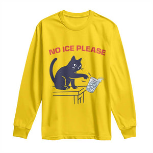 No Ice Please Long Sleeve Shirt Funny Cat Anti ICE Meme TS14 Daisy Print Your Wear