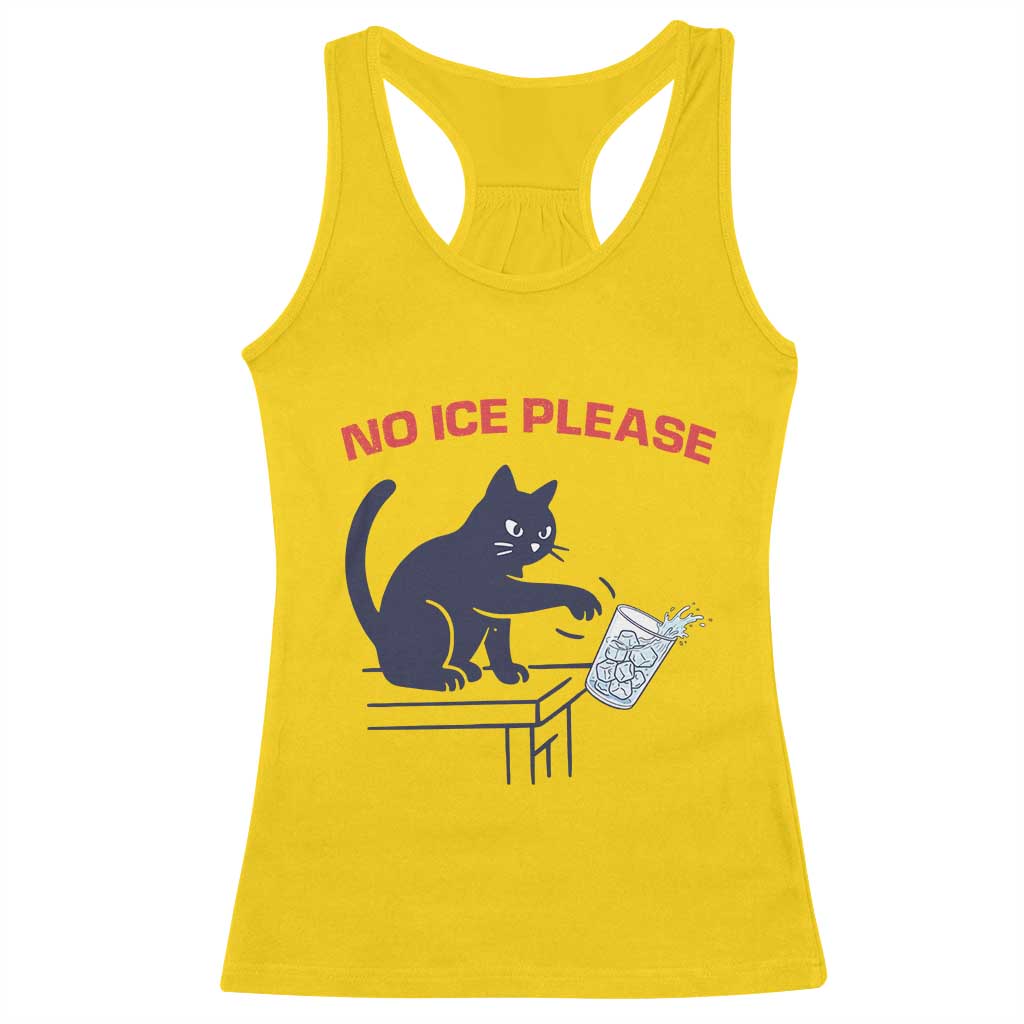No Ice Please Racerback Tank Top Funny Cat Anti ICE Meme TS14 Daisy Print Your Wear