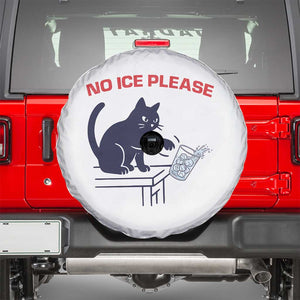 No Ice Please Spare Tire Cover Funny Cat Anti ICE Meme TS14 White Print Your Wear