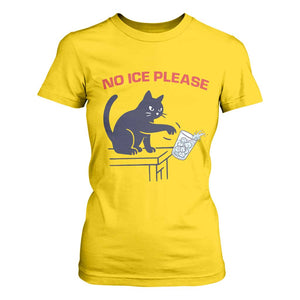 No Ice Please T Shirt For Women Funny Cat Anti ICE Meme TS14 Daisy Print Your Wear