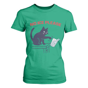 No Ice Please T Shirt For Women Funny Cat Anti ICE Meme TS14 Irish Green Print Your Wear