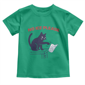 No Ice Please Toddler T Shirt Funny Cat Anti ICE Meme TS14 Irish Green Print Your Wear