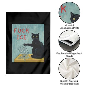 No Ice Please Garden Flag Funny Cat Anti ICE Artist Meme TS14 Print Your Wear