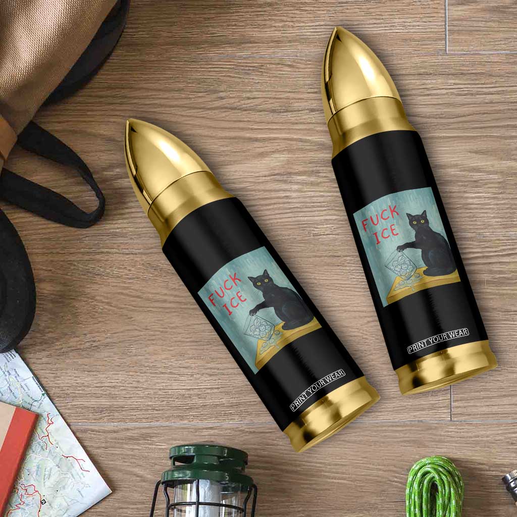 No Ice Please Bullet Tumbler Funny Cat Anti ICE Artist Meme TS14 Print Your Wear