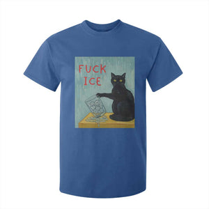 No Ice Please T Shirt For Kid Funny Cat Anti ICE Artist Meme TS14 Royal Blue Print Your Wear