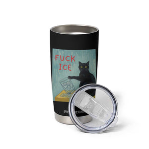 No Ice Please Tumbler Cup Funny Cat Anti ICE Artist Meme TS14 Print Your Wear