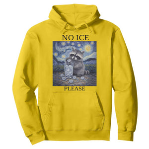 No Ice Please Hoodie Starry Night Raccoon Trash Panda Anti ICE Meme TS14 Daisy Print Your Wear