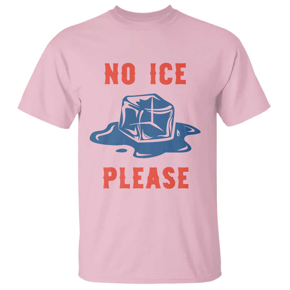 No Ice Please T Shirt - Funny Ice Cube Anti ICE Deportation Human Rights Tee TS14 Light Pink Print Your Wear