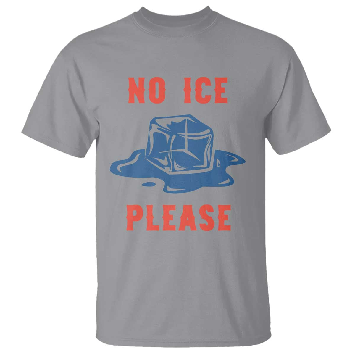 No Ice Please T Shirt - Funny Ice Cube Anti ICE Deportation Human Rights Tee TS14 Sport Gray Print Your Wear