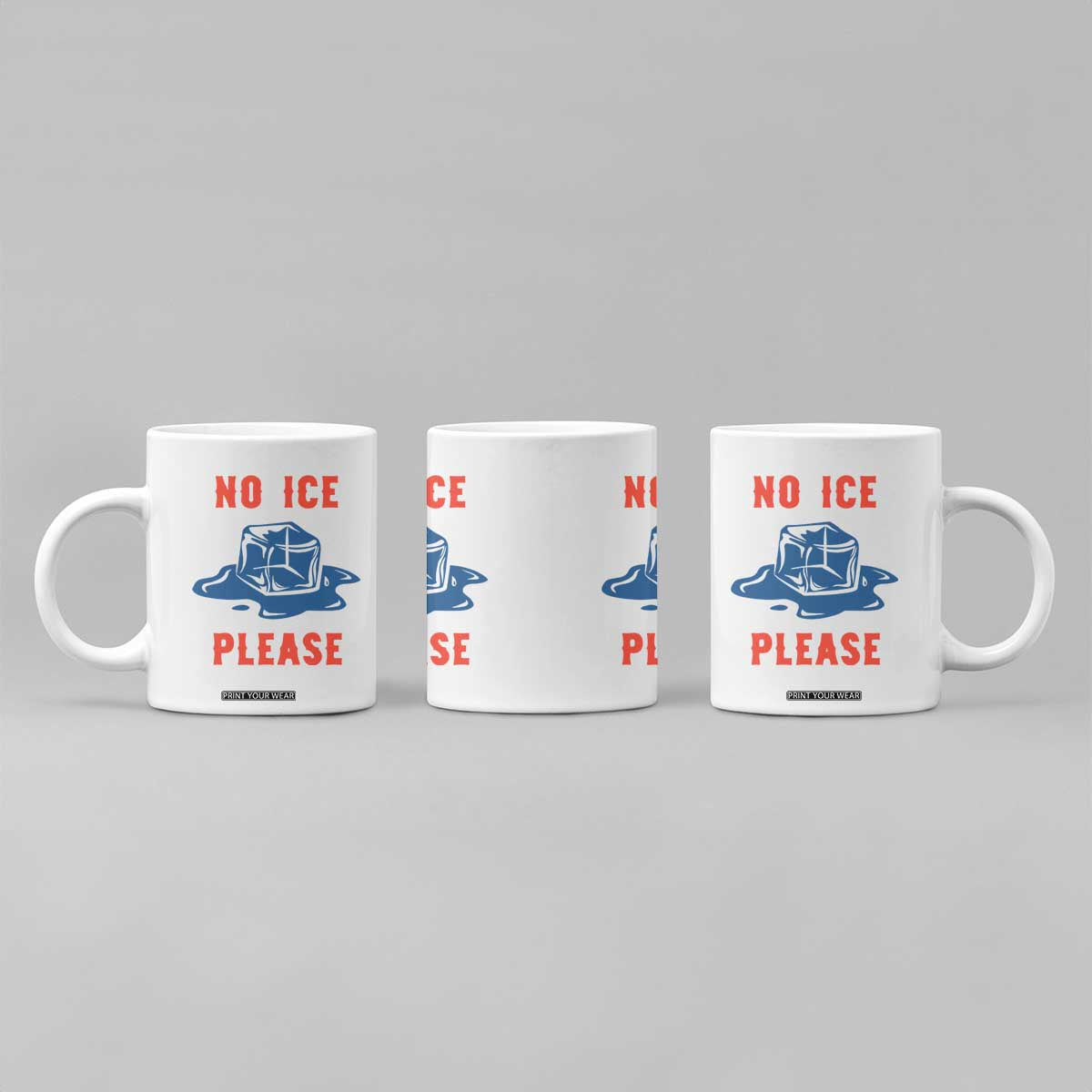 No Ice Please Coffee Mug Funny Ice Cube Anti ICE Deportation Human Rights TS14 Print Your Wear