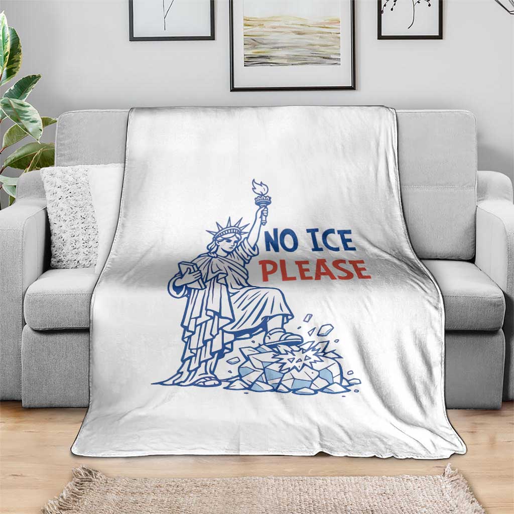 No Ice Please Throw Blanket Funny Statue of Liberty Anti ICE Deportation Human Rights TS14 Print Your Wear
