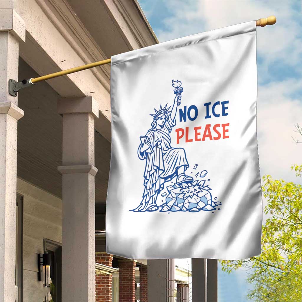 No Ice Please Garden Flag Funny Statue of Liberty Anti ICE Deportation Human Rights TS14 Print Your Wear