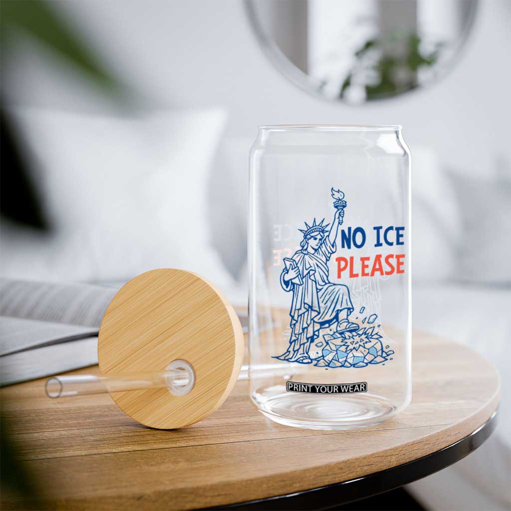 No Ice Please Glass Can Funny Statue of Liberty Anti ICE Deportation Human Rights TS14 Print Your Wear