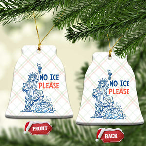 No Ice Please Ceramic Ornament Funny Statue of Liberty Anti ICE Deportation Human Rights TS14 Print Your Wear