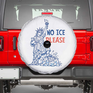 No Ice Please Spare Tire Cover Funny Statue of Liberty Anti ICE Deportation Human Rights TS14 White Print Your Wear