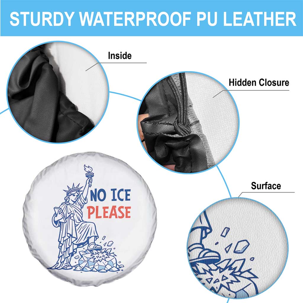 No Ice Please Spare Tire Cover Funny Statue of Liberty Anti ICE Deportation Human Rights TS14 Print Your Wear