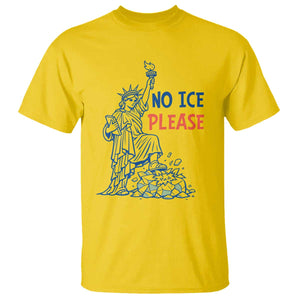 No Ice Please T Shirt Funny Statue of Liberty Anti ICE Deportation Human Rights TS14 Daisy Print Your Wear