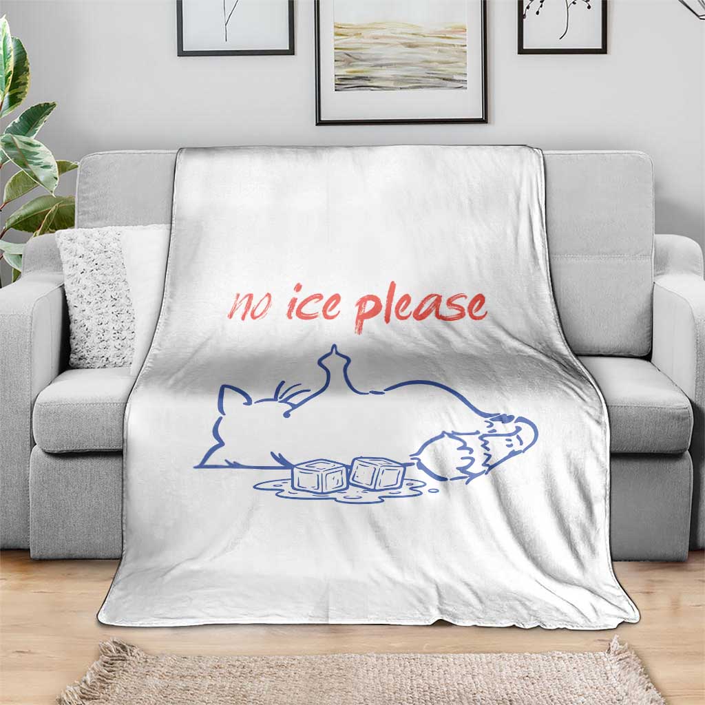 No Ice Please Throw Blanket Funny Cat Anti ICE Deportation Human Rights TS14 Print Your Wear
