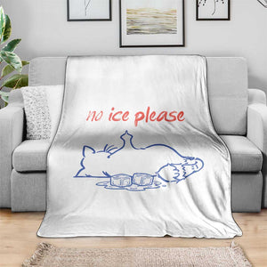 No Ice Please Throw Blanket Funny Cat Anti ICE Deportation Human Rights TS14 Print Your Wear