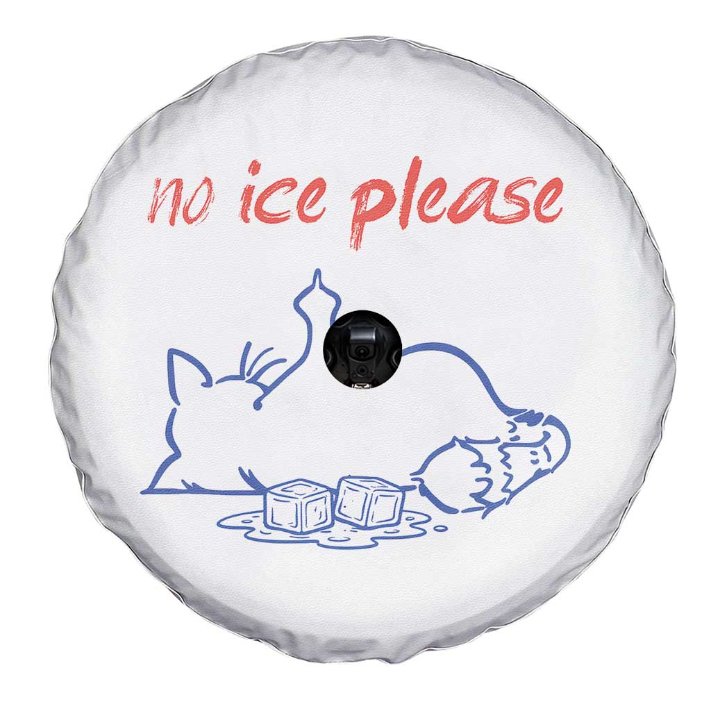 No Ice Please Spare Tire Cover Funny Cat Anti ICE Deportation Human Rights TS14 Print Your Wear