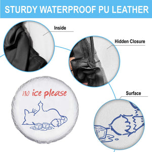 No Ice Please Spare Tire Cover Funny Cat Anti ICE Deportation Human Rights TS14 Print Your Wear