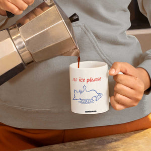 No Ice Please Coffee Mug Funny Cat Anti ICE Deportation Human Rights TS14 Print Your Wear