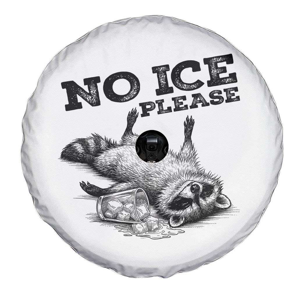 No Ice Please Spare Tire Cover Funny Raccoon Anti ICE Deportation Human Rights TS14 Print Your Wear
