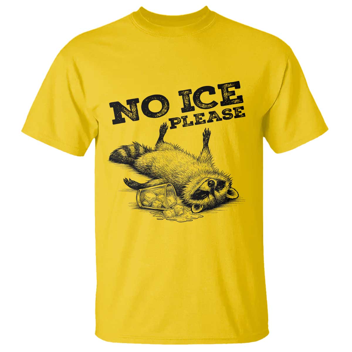 No Ice Please T Shirt Funny Raccoon Anti ICE Deportation Human Rights TS14 Daisy Print Your Wear