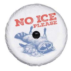No Ice Please Spare Tire Cover Funny Raccoon Trash Panda Anti ICE Meme TS14 Print Your Wear
