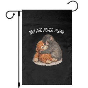 Punch Monkey Garden Flag You Are Never Alone Brave TS14 Black Print Your Wear