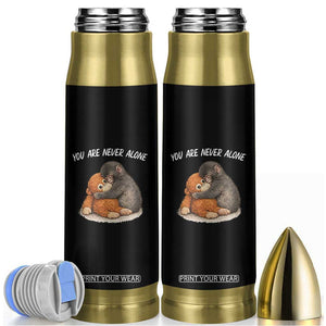 Punch Monkey Bullet Tumbler You Are Never Alone Brave TS14 Black Print Your Wear