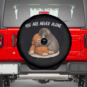 Punch Monkey Spare Tire Cover You Are Never Alone Brave TS14 Black Print Your Wear